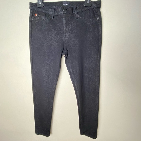 Anthropology Hudson Jeans Womens Size 29 Black Barbara Midrise Rise Skinny Ankle - Picture 6 of 12